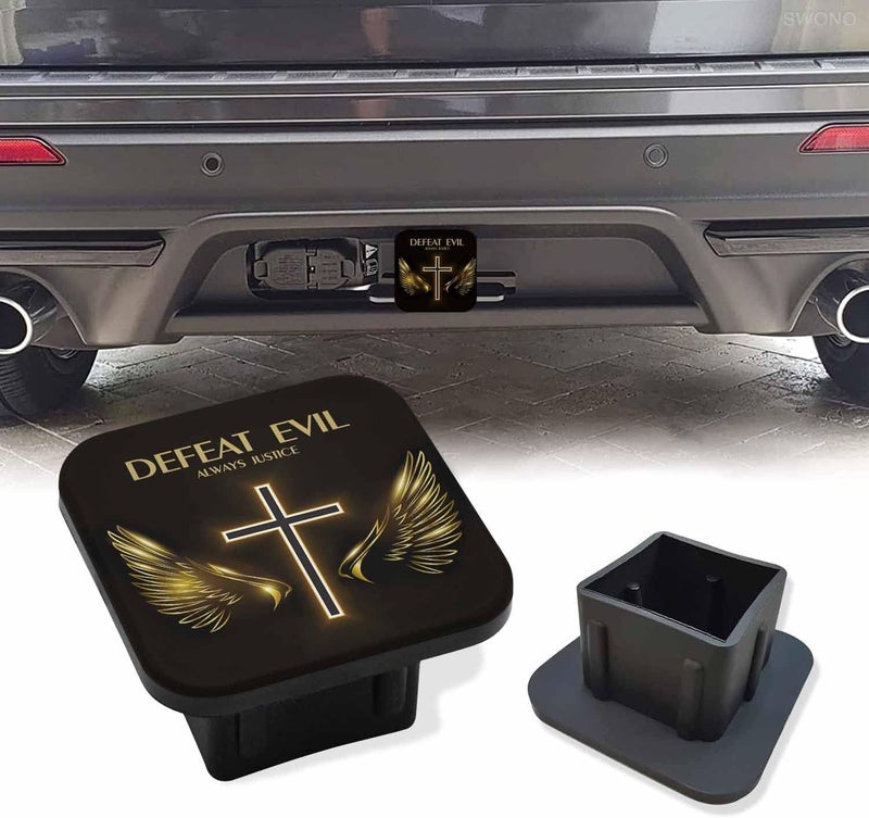 Swono AUTO Trailer Hitch Cover, 2 inch Tow Receiver Tube Plug Cap,2" Hitch Cover Plug Insert Compatible for Pickup TSHOUJV Cars(2"X2" 1Pack) - Image 1